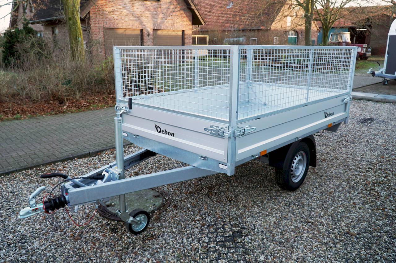 Cheval Liberté Debon PW0 LUX Rückwärtskipper Anhänger 1500 kg – Gitteraufsatz 250 x 160 x 90 cm mit Elektrohydraulik – Bild 8