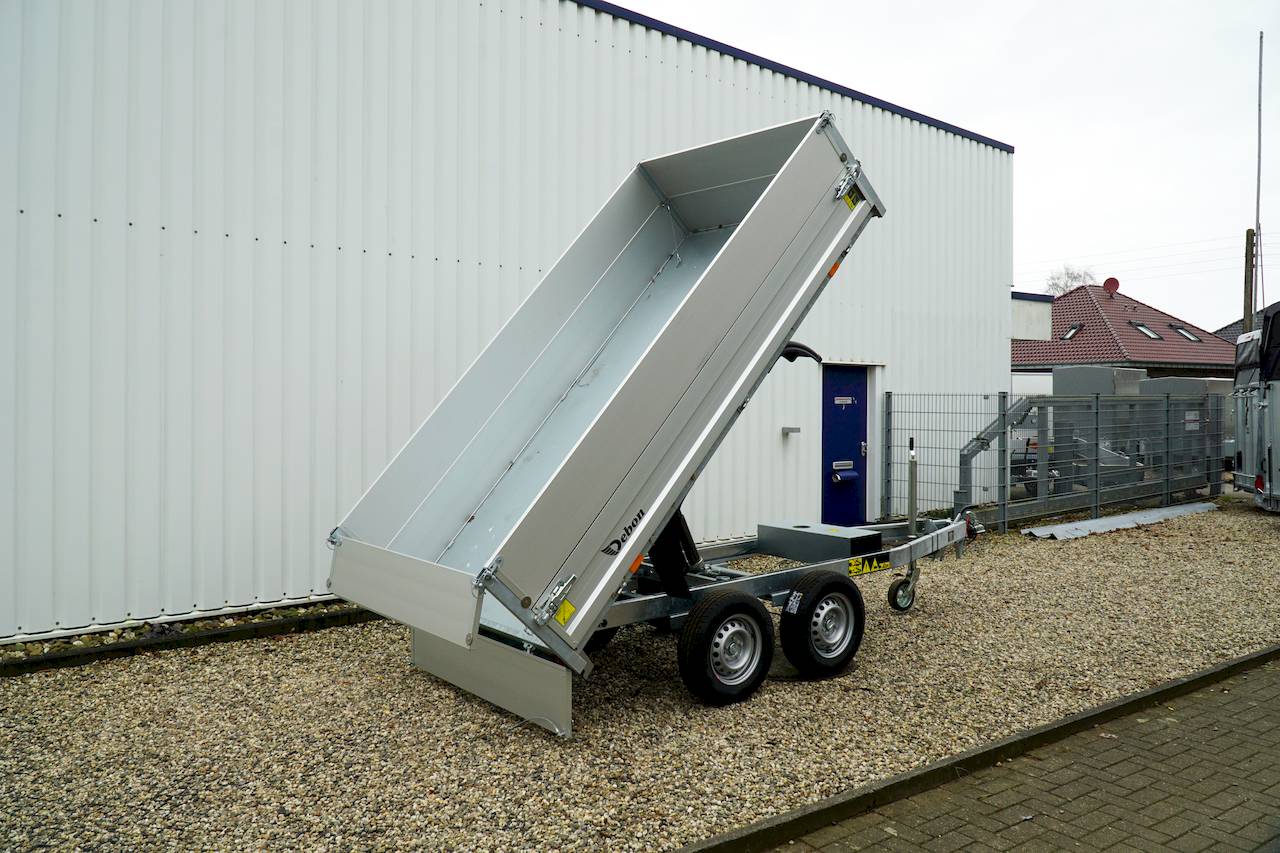 Cheval Liberté Debon PW1.2 LUX Rückwärtskipper 2000 kg mit Bordwandaufsatz und Elektrohydraulik – 306 x 155 x 60 cm – Bild 3