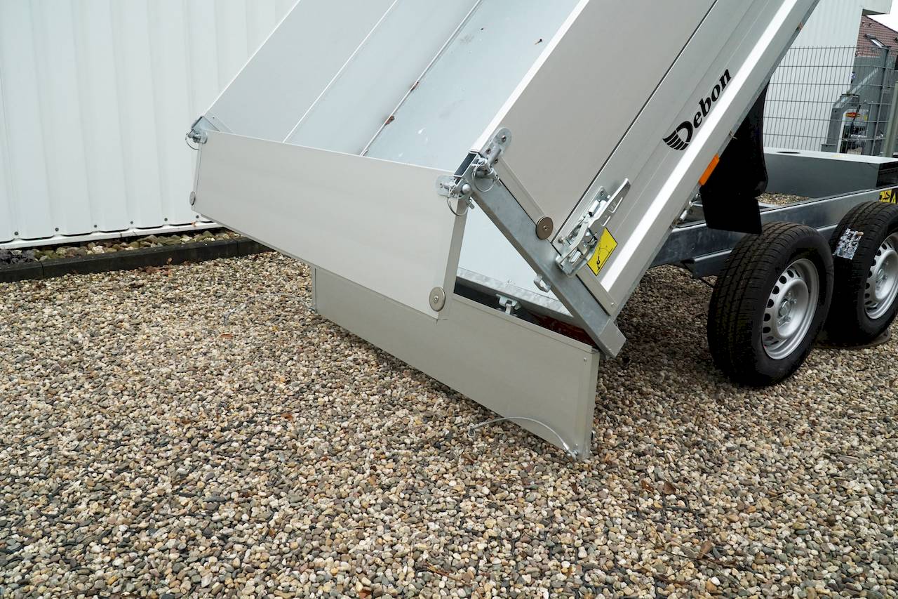 Cheval Liberté Debon PW1.2 LUX Rückwärtskipper 2000 kg mit Bordwandaufsatz und Elektrohydraulik – 306 x 155 x 60 cm – Bild 5
