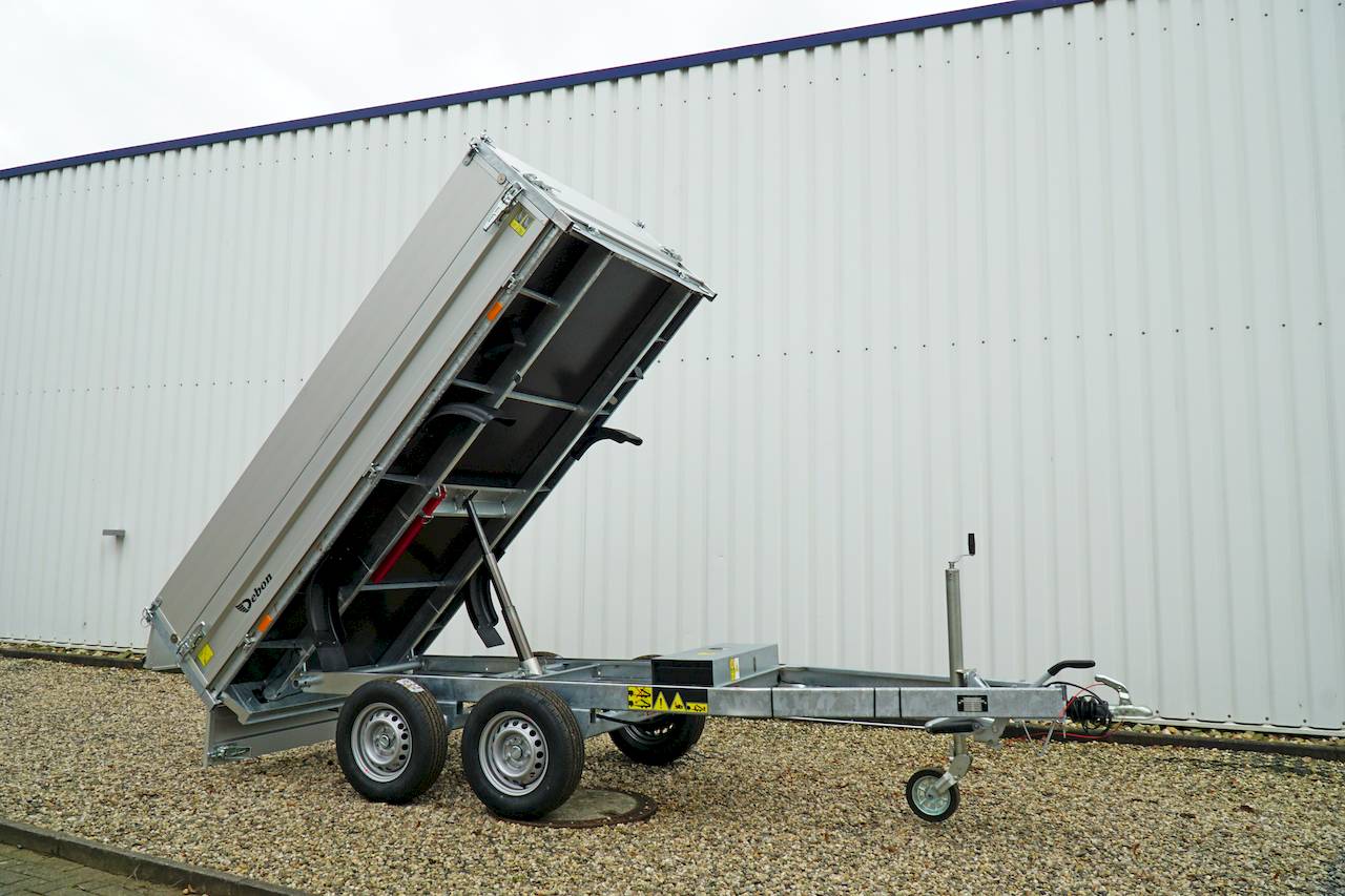 Cheval Liberté Debon PW1.2 LUX Rückwärtskipper 2000 kg mit Bordwandaufsatz und Elektrohydraulik – 306 x 155 x 60 cm – Bild 7