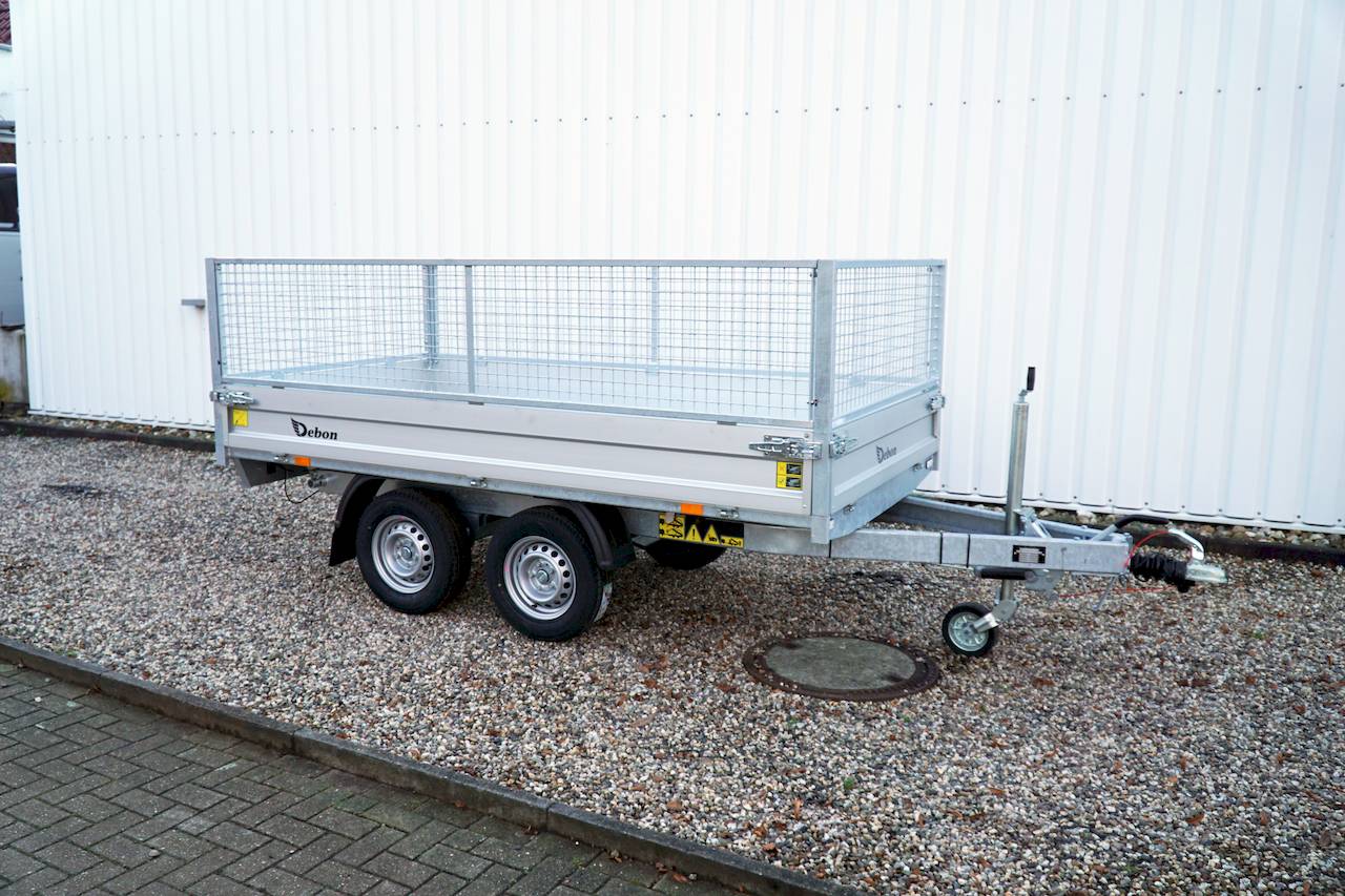 Cheval Liberté Debon PW1.2 LUX Rückwärtskipper 2000 kg mit Gitteraufsatz und Elektrohydraulik – 306 x 155 x 90 cm – Bild 5