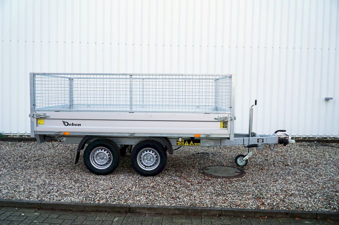 Cheval Liberté Debon PW1.2 LUX Rückwärtskipper 2000 kg mit Gitteraufsatz und Elektrohydraulik – 306 x 155 x 90 cm – Bild 6